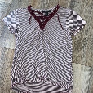 Forever 21 tie shirt